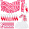 20 Sets Breast Cancer Awareness Favors Pink Ribbon Hand Cream Lip Balm with Thank You Cards Organza Bags Awareness Gifts for Women Nurse Breast Cancer Charity Event Survivor Campaign Party Favors