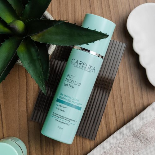 Jelly Micellar Water with Aloe - Gentle Facial Cleanser & Makeup Remover for Sensitive Skin | Hydrating 200ml