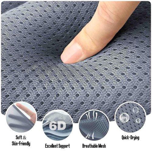 Luxury Full Body Bathtub Pillow 6D Air Mesh,Extra Long Bath Pillow for Tub Non Slip,Soft Relax Tub Pillow for Bath Head Neck Back Waist Support,Large Thick Spa Bathtub Cushion