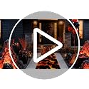 Lava Floor Runner Carpet with Cutter Box for Halloween Party Decor