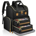 YOREPEK Extra Large Nail Polish Organizer Case Backpack Holds 96 to 100+ Bottles(15ml/0.5 fl.oz) UV Nail Lamp,Nail Organizers and Storage with 2 Removable Pouches Fits Nail Stuff,Gifts for Manicurist