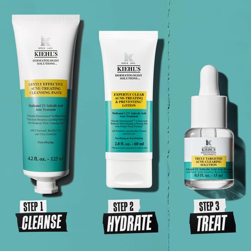 Kiehl’s Acne-Treating Cleansing Paste, with Salicylic Acid, Multi-Use Product for Cleanser, Spot Treatment, and Face Mask, Non-Drying for All Skin Types, 4.2 Fl. Oz