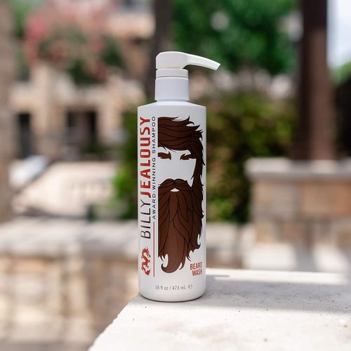 Billy Jealousy Beard Wash - Smooth & Manageable Facial Hair Care with Aloe & Green Tea Extract