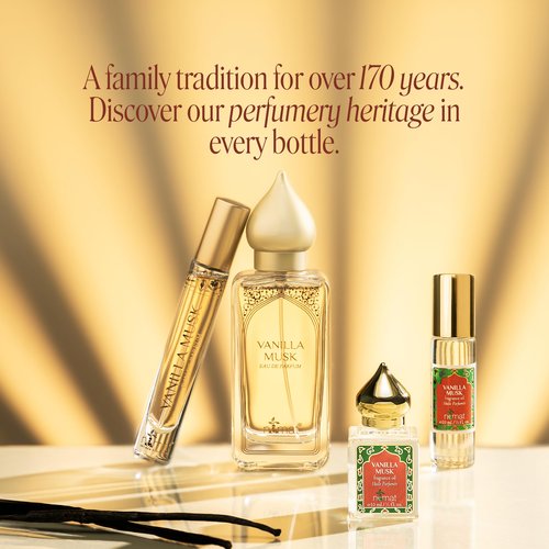 Vanilla Musk Perfume Oil Roll-On - Vanilla Fragrance Oil Roller (No Alcohol) Perfumes for Women and Men by Nemat Fragrances, 10 ml / 0.33 fl Oz