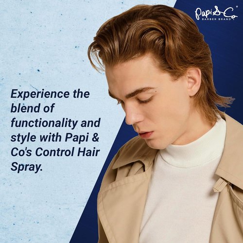 Papi & Co. Control Hair Spray - Extreme Hold & Volumizing Formula - Lightweight, Non-Sticky Finish - 8.45 oz
