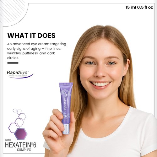 RapidEye Firming Wrinkle Smoother - Anti-Aging Eye Cream with Retinol & Caffeine - 0.5 fl oz for Puffiness & Fine Lines