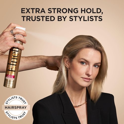 L'Oreal Paris Elnett Satin Hairspray - Extra Strong Hold for Color Treated Hair | 11 oz