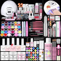 Saviland Acrylic Nail Kit for Beginners: Keratin Acrylic Powder Castor Oil Vitamin E Gel Nail Polish Primer 180W Nail Lamp Nail Drill Full Tools Everything Home Starters