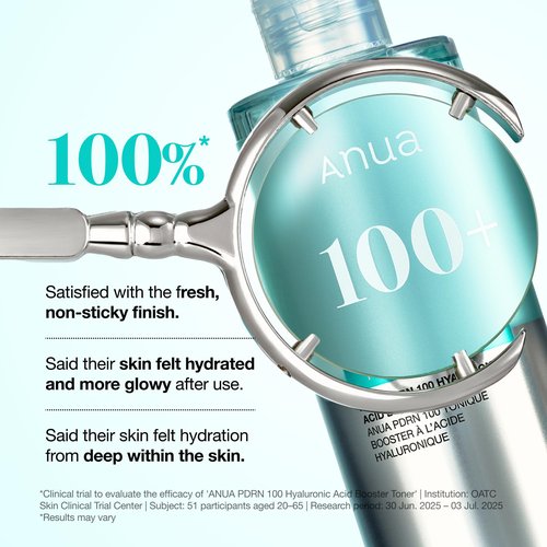 Anua PDRN 100 Hyaluronic Acid Booster Toner, Hydrating Face toner for Dry & Sensitive Skin, Salmon DNA with Moisture Plumping Effect, Glowy Non-Sticky Daily Toner, Korean Skincare (250ml / 8.45 fl oz)