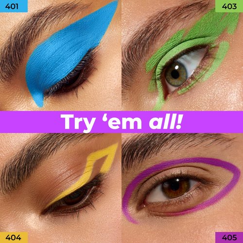Lamel OhMy Color Gel Eyeliner Pencil - Waterproof & Long-Lasting - Vibrant Blue, Highly Pigmented