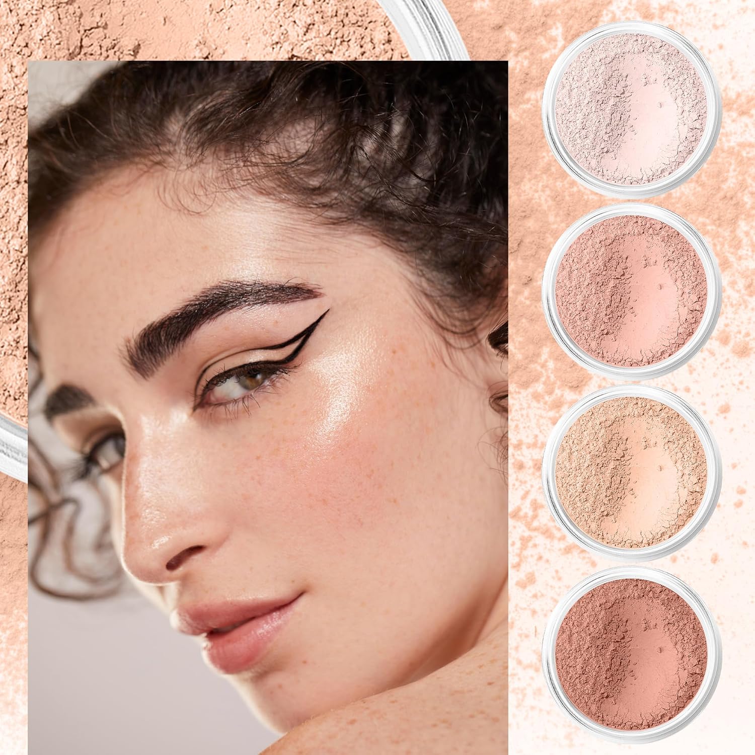 SweetFace Minerals Innocence Shade Blush - Peachy Pink Waterproof Matte Finish for a Radiant Glow (5g)