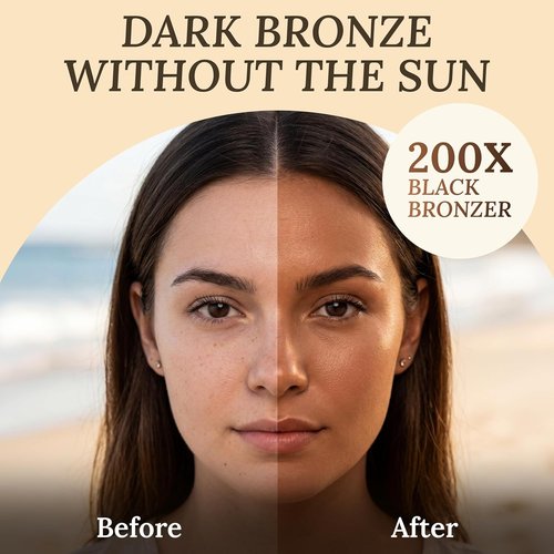 Sicilian 200X Dark Black Bronzer Tanning Lotion - Gradual Bronzing & Glowing Skin | Luxurious Sunless Tanner