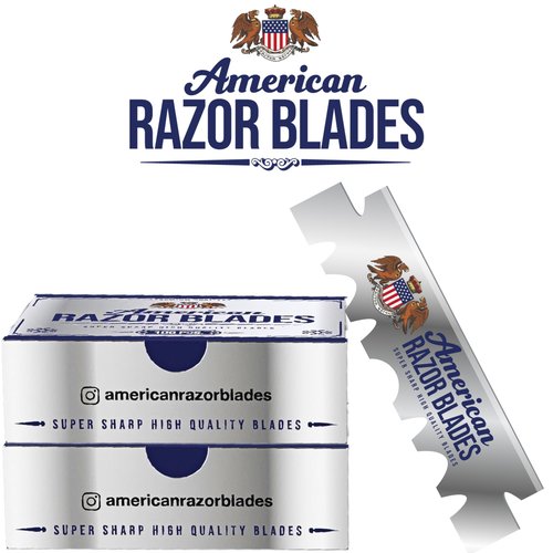 The Shave Factory Straight Edge Razor Kit - with Single Stainless Steel razors (USA + American Razor)