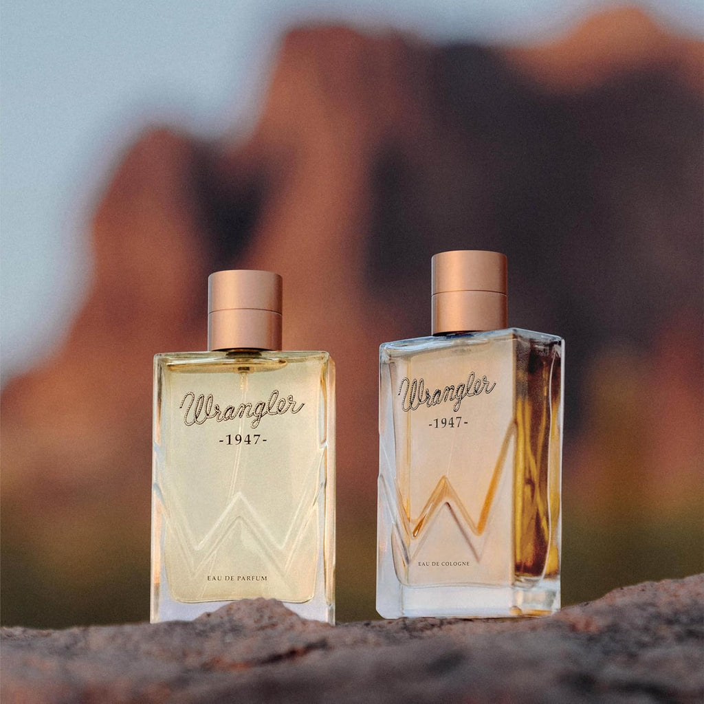 Wrangler 1947 Cologne for Men - Fresh Cedarwood & Amber Scent | 2.5oz Masculine Fragrance