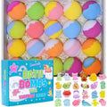 Bath Bombs for Kids with Surprise Toys Inside, 20 Pack Bath Bombs Gift Set for Girls Boys, Handmade Bubble Bath Fizzy Balls Ball for Birthday, Summer Fun, Christmas