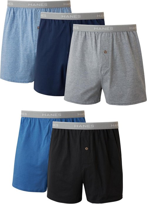 Hanes Men's Boxers - Cool & Breathable Cotton Underwear with Comfortflex Waistbands | Multi-Pack
