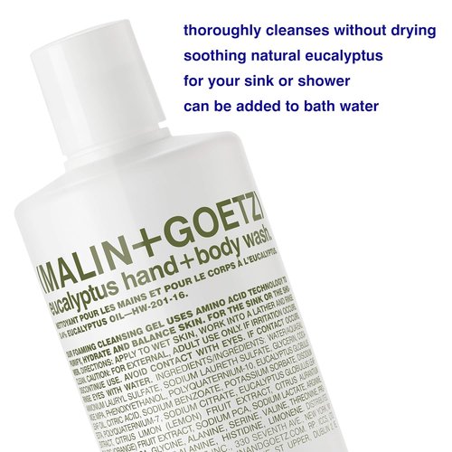 MALIN+GOETZ Hand + Body Wash - Gentle Foaming Cleanser with Botanical Extracts | Hydrating, Vegan Formula