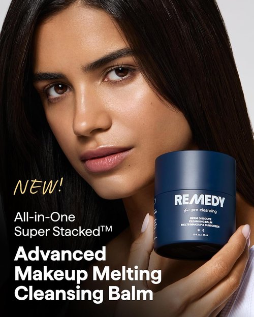 Dr. Shah Remedy Cleansing Balm - Melts Makeup & Sunscreen | Fragrance-Free | 1.5 Fl Oz