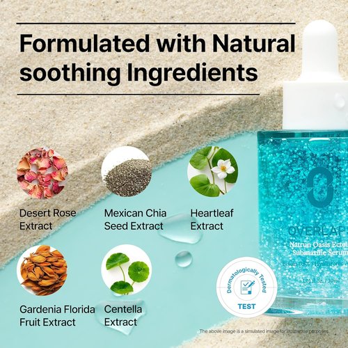 Ectoin Redness Soothing Serum - Lightweight Hydration for Blemish-Prone Skin | 8-Layer Hyaluronic Acid & Peptides | Korean Skincare, 1.01 fl. oz.
