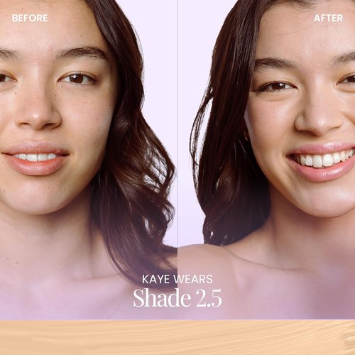 Naked Sundays BeautyScreen Peptide Foundation Tint - SPF 50 Tinted Sunscreen & Skincare Makeup | Lightweight Natural Coverage, 2.5 Light Neutral, 1.01 oz