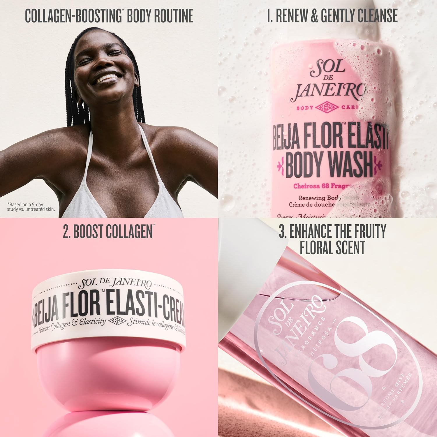SOL DE JANEIRO Collagen Boosting Body Cream - Beija Flor Elasti-Cream for Youthful Skin