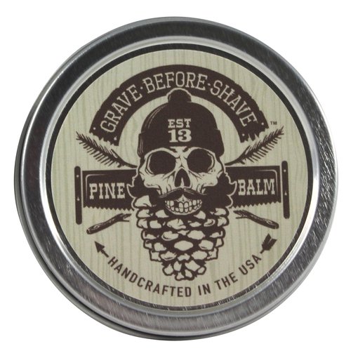 Grave Before Shave Pine Scent Beard Balm (Pine/Cedar Wood Scent) (2 oz.)