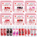 QAUYETM 30 Pcs Valentine Lip Balms Bulk Valentine's Day Gifts for Women Galentines Chapstick Gloss 6 Assorted Flavors for Wedding Bridal Shower Birthday Party Favours