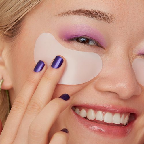 PEACE OUT Skincare Puffy Eyes Under Eye Patches, Biocellulose Eye Masks with Caffeine and Niacinamide for Under Eye Puffiness and Tired Eyes, 6 Pairs