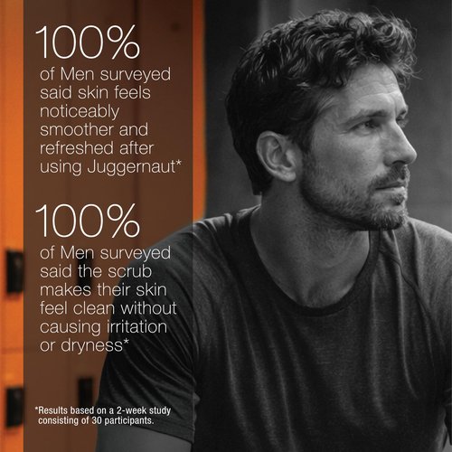 Oak Bishop Juggernaut Men's Volcanic Sand Exfoliating Cleanser for Smoother Skin – Deep Pore Clean, Bergamot, Lavender and Ginger Root, 3.4 fl oz