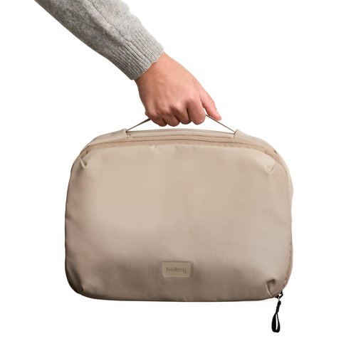 Bellroy Hanging Toiletry Kit Plus (8 Liter Travel Hanging Toiletry Bag) - Stone
