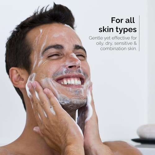 Nordisk Element Men’s Face Wash - Clarifying Gel Cleanser with Plum Extract | Vegan, Hydrating, Sulfate-Free, 6.76 Fl Oz
