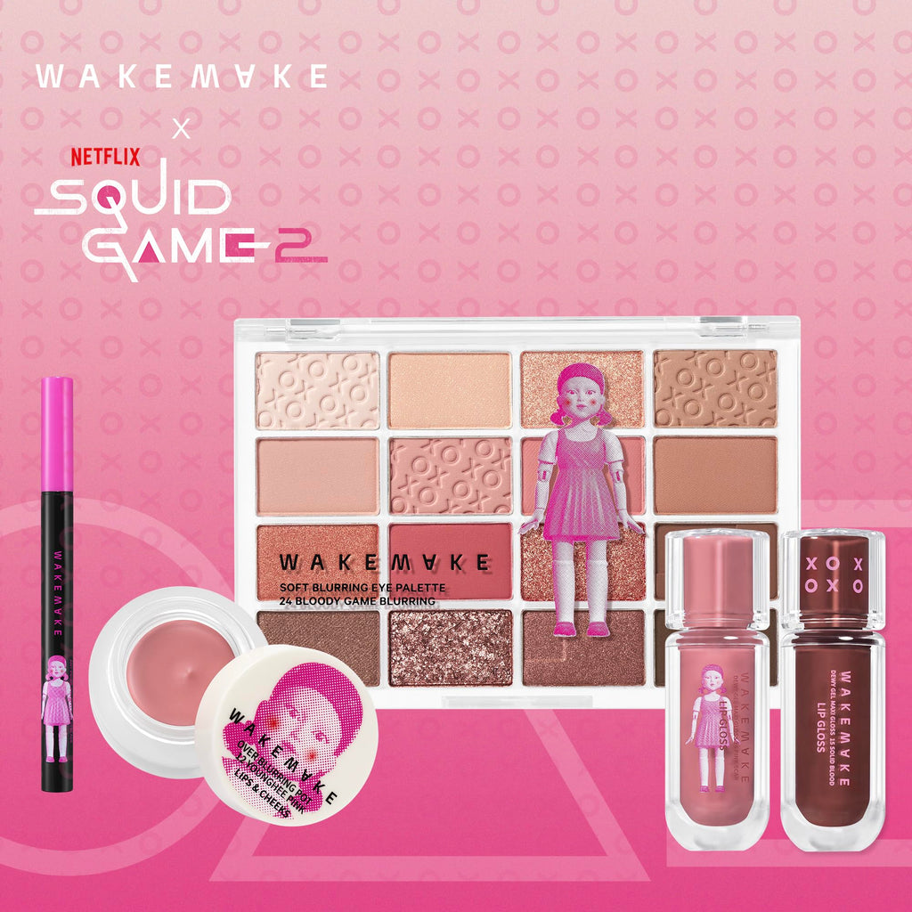 WAKEMAKE WM X Netflix Squid Game Get Ready with Younghee Make up Set | Korean Make Up Set
