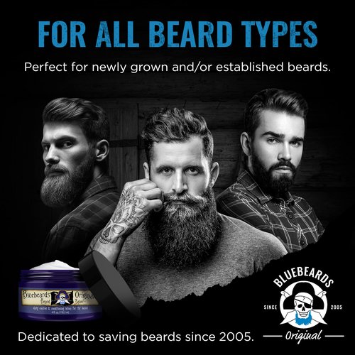 Bluebeards Original Leave In Beard Conditioner for Men - 4 oz Beard Saver Infused with Aloe & Lime - Beard Softener that Deeply Conditions and Moisturizes Your Moustache and Skin - Made in USA