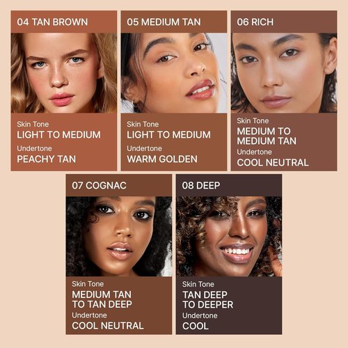Kiss New York Airy Velvet Contour Stick - Deep 0.70 Oz | Dual-Ended Brush Set for Natural Sculpting