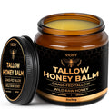 VIORY Tallow and Honey Balm for Face, Beef Tallow for Skin, Moisturizer with 100% Organic Grass-Fed Beef Tallow & Raw Wild Honey - Natural Formula for Dry & Sensitive Skin (Unscented)