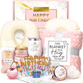 HSOEIXL Spa Birthday Gift Basket - Unique Relaxation Set with Blanket for Women | Perfect Gift for Her, Mom, Sister, and Friends