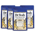 Dr Teal's Epsom Salt Magnesium Soak, Vanilla Comfort, 3 lbs (Pack of 4)
