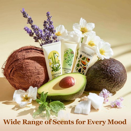 BODY & EARTH Hand Cream Bulk 50 Pack Small Gifts for Women Hand Lotion Travel Size Mini Lotion Creams & Lotions Set Mother's Day Gift Bridesmaid Gifts