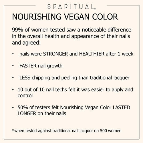 SpaRitual Nourishing Vegan Nail Color | Inner Life 0.5 fl oz | One-Step Nail Polish Formula