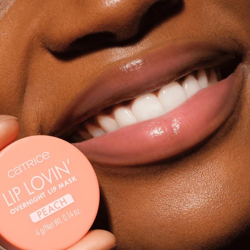 Catrice Lip Lovin’ Overnight Lip Mask - Hydrating Shea Butter & Vitamin E Treatment | Vegan & Cruelty Free (030 | Feelin' Peachy)