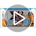 Blue Halloween Diaper Raffle Ticket Set with Box - Baby Shower Party Decorations