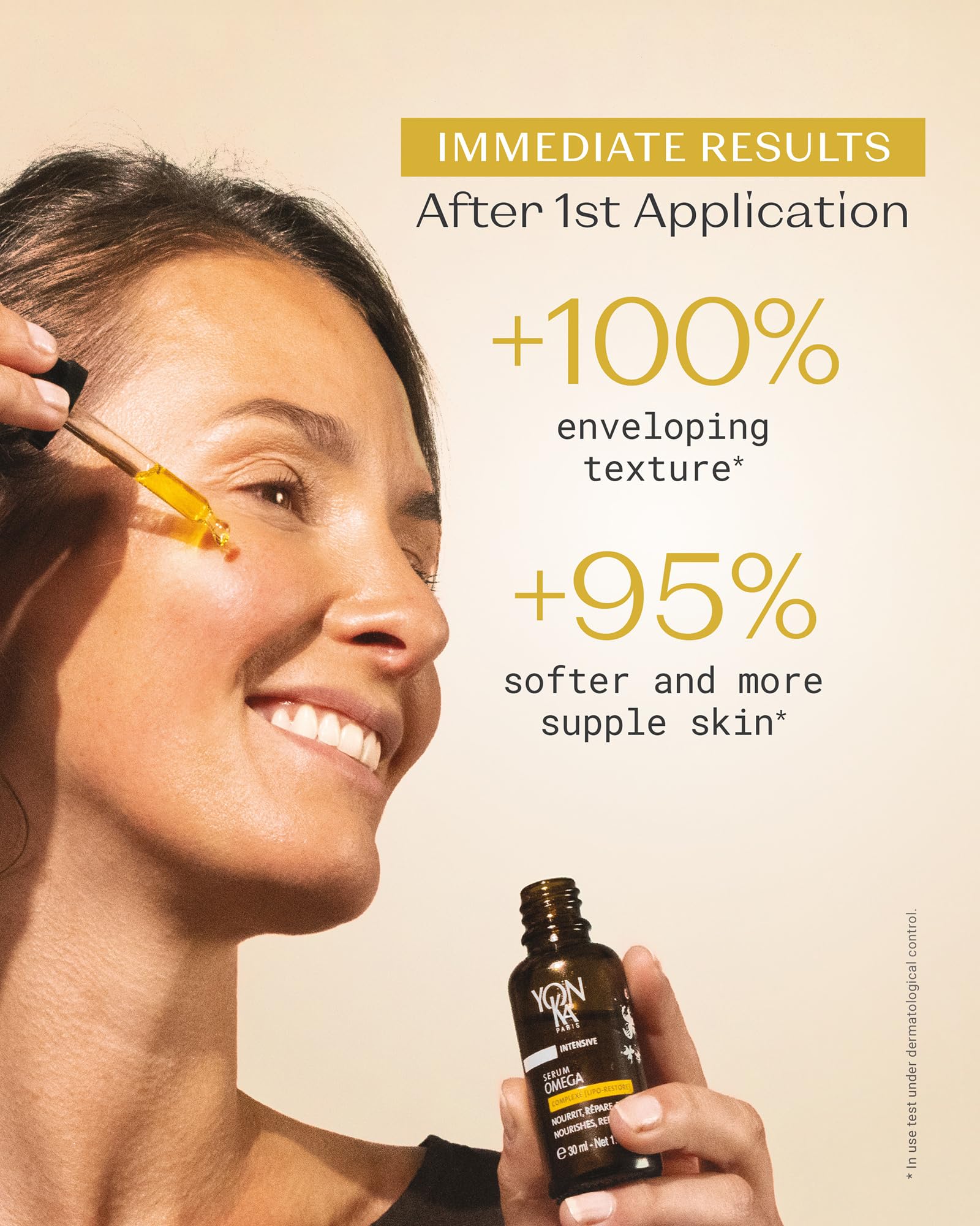 YONKA PARIS Serum Omega | Oil in Serum for Dry Sensitive Skin | Omegas 3 6 9 Lipo Restore Complex | Nourishes and Soothes Reactive Skin | Vegan Dermatologist Tested | Travel Size | 0.16 Fl Oz
