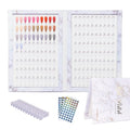 Acycoin2A 160 Nail Color Display Book Chart with 240 Nail Tips UV Gel Polish Color Card Board (A)