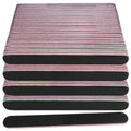 Nail Files Bulk (100 Pack), Professional Emery Board 100/180 Grit Nail File Double Sided Emory for Natural and Acrylic Nails Fingernail Files for Gel Nail Reusable Manicure Disposable Pedicure Black