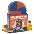 Otter Co. Men's Shampoo Bar & Beard Wash - Argan Oil & Sandalwood | Vegan, Sulfate-Free, Non-Toxic - 100% Organic Ingredients, All Hair Types