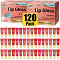 AZEN 120 Pack Lip Gloss Set, Color Lip Oil for Dry Cracked Lips Moisturizing Hydrating Nourishing with Vitamin E, Valentines Gifts Easter Basket Stuffers