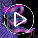 Purple Halloween Inflatable Octopus Tentacle Decor with LED Lights - Outdoor Yard & Window Decoration