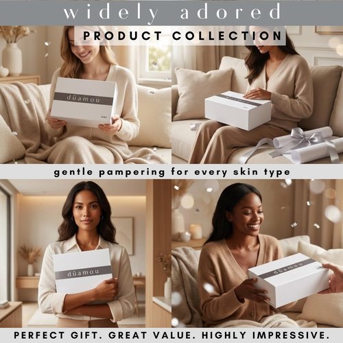 dûamou IV01 Gift Set For Women - Luxury Rejuvenating Pampering Self-care Skincare Set | Premium Gift Box with 4 Full-Size Products, Perfect Gifts for Women