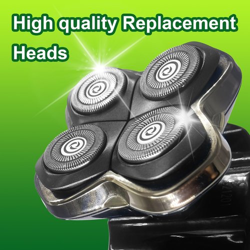 12 Pack Shaver Head Replacement Blade compatible with Sku*l Shaver Pitbull Gold PRO Shaver Replacement Blade 4 Head