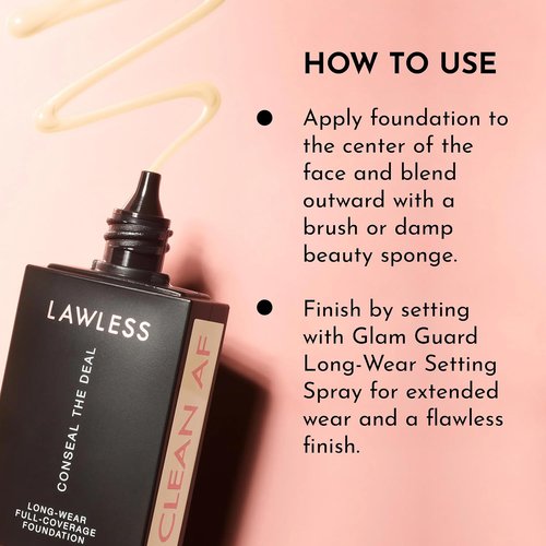 Lawless | Conceal The Deal Foundation - Cristallo - Long-Wear, Full-Coverage, Natural Finish